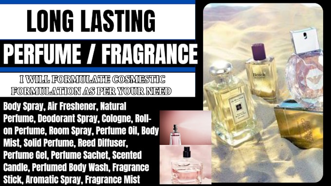 Gig Preview - Be your chemist for any types of perfume, scent, cologne and fragrance products