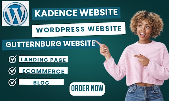 Gig Preview - Build a responsive wordpress site using kadence pro gutternberg block