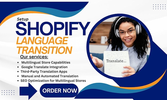 Gig Preview - Setup shopify language translator transcy langwill weglot uplinky store