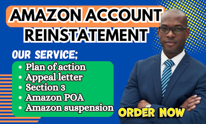 Gig Preview - Reinstate your amazon seller account appeal letter section 3 plan of action