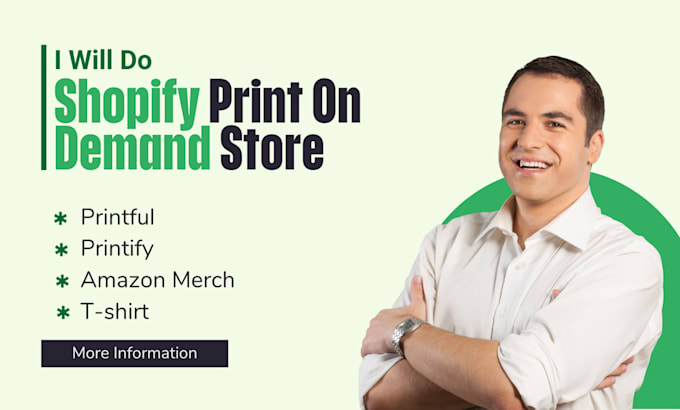 Bestseller - do shopify print on demand store, printful, printify, amazon merch t shirt