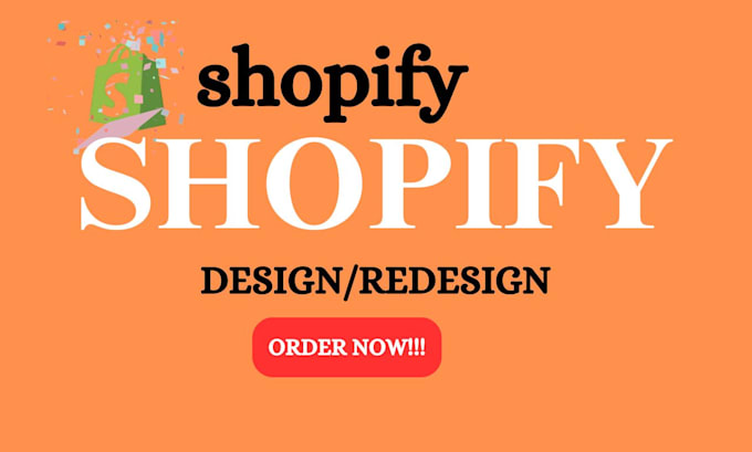 Gig Preview - Design, redesign shopify store, shopify dropshipping store, shopify website