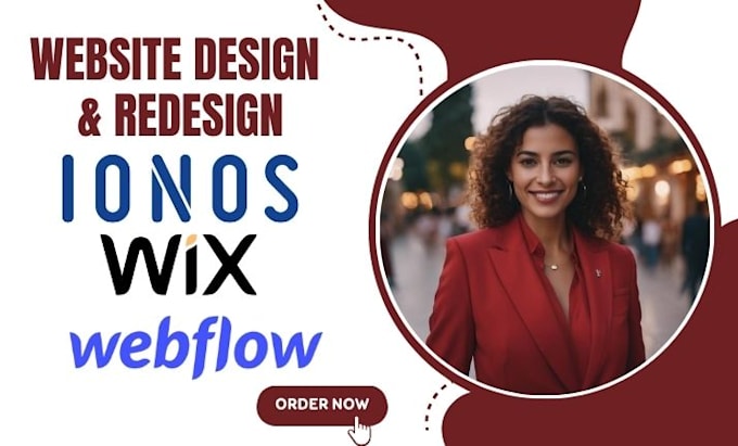 Gig Preview - Design and redesign ionos webflow wix website