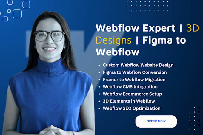 Gig Preview - Webflow website webflow developer figma to webflow framer developer 3d webflow