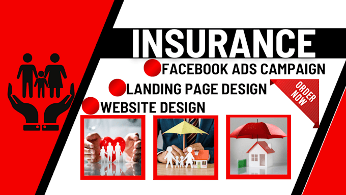 Gig Preview - Insurance leads, insurance landing page, insurance website, facebook ads setup