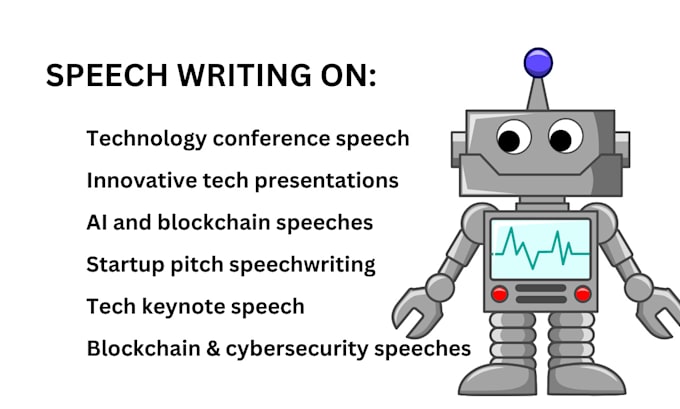 Gig Preview - Write an impactful and engaging tech speech for you