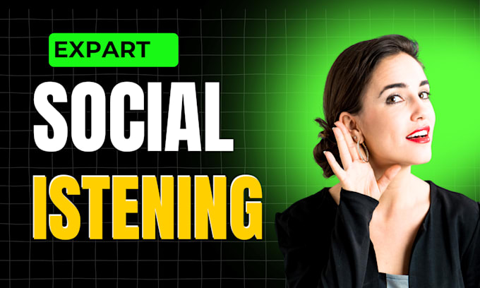 Gig Preview - Do expert social listening for your brand with detailed reports