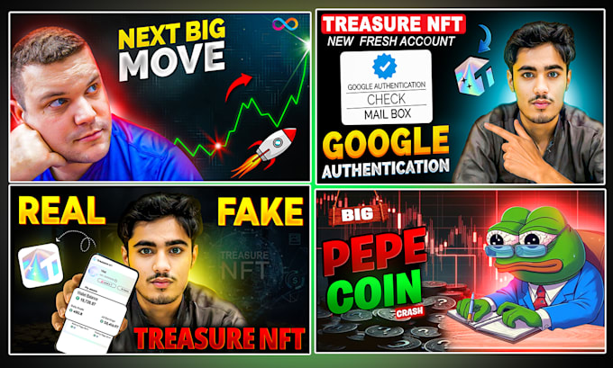 Gig Preview - Crypto thumbnail design or gaming thumbnail design