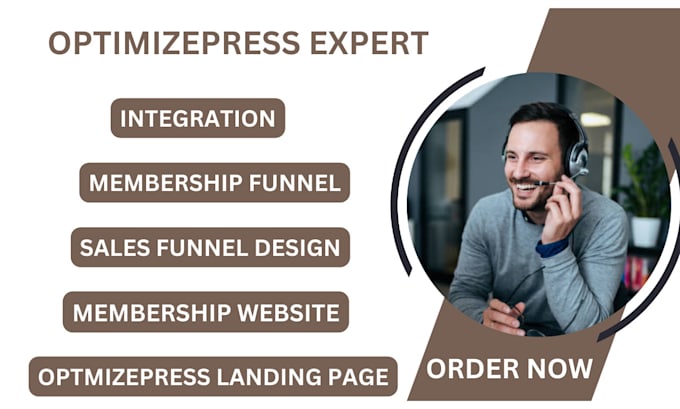 Gig Preview - Build optimizepress page, funnel and membership site