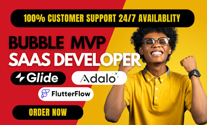 Gig Preview - Develop mobile apps using flutterflow, glide, airtable softr, appsheet, adalo