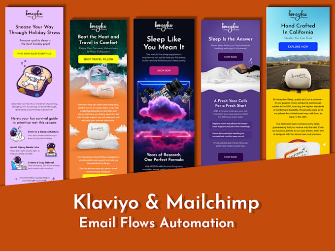 Bestseller - design klaviyo email marketing flows campaigns and templates