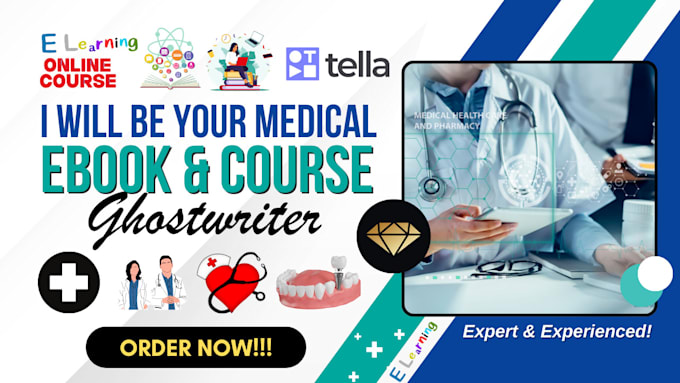 Gig Preview - Be your medical online course writer, ebook writer, therapy, healthcare, nursing