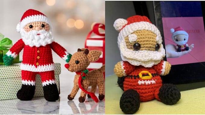 Gig Preview - Write step by step crochet amigurumi pattern christmas amigurumi pattern pdf