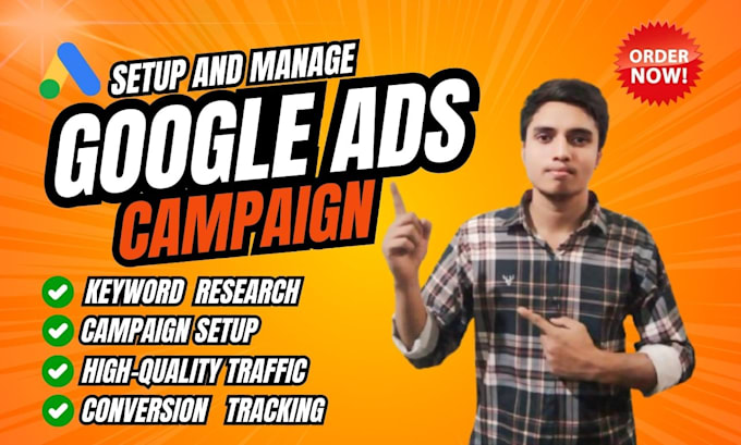 Gig Preview - Manage and setup google ads campaign