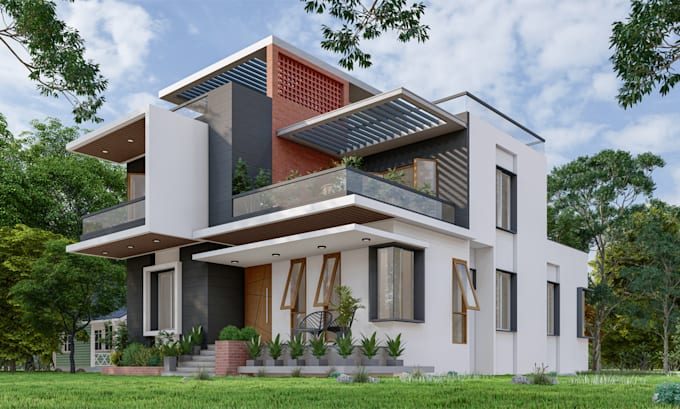 Gig Preview - Do exterior design and interior design with realistic 3d render