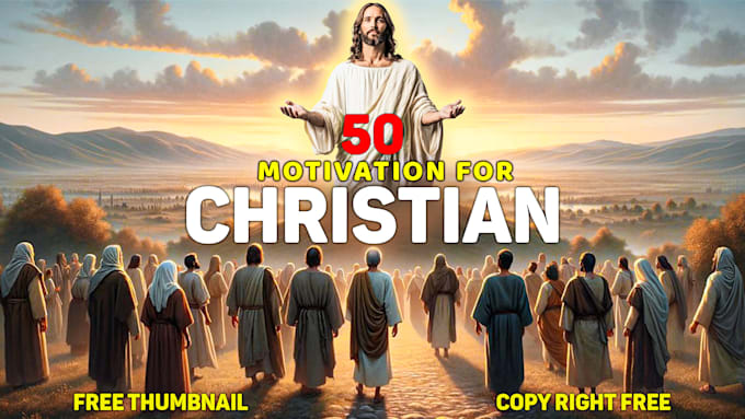 Gig Preview - Make 50 christian motivational videos for youtube