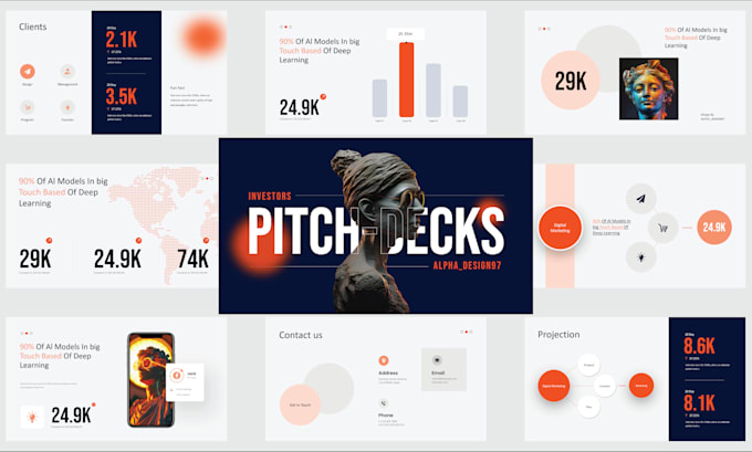 Gig Preview - Design investor pitch deck for business and startups