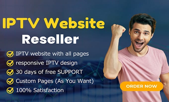 Gig Preview - Design and develop a professional iptv reseller website