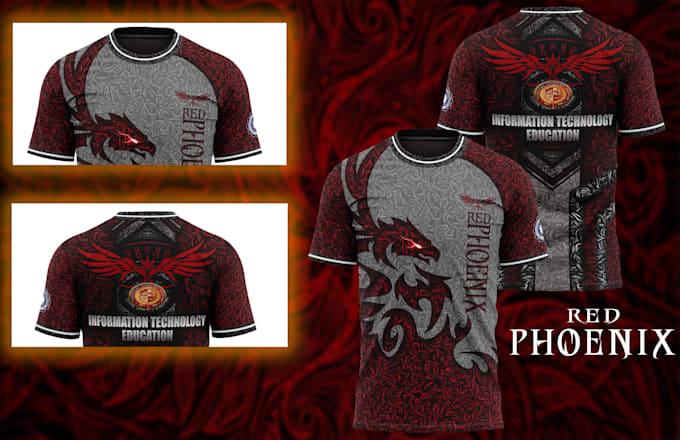 Gig Preview - Design t shirt sublimation design, jersey, poloshirt