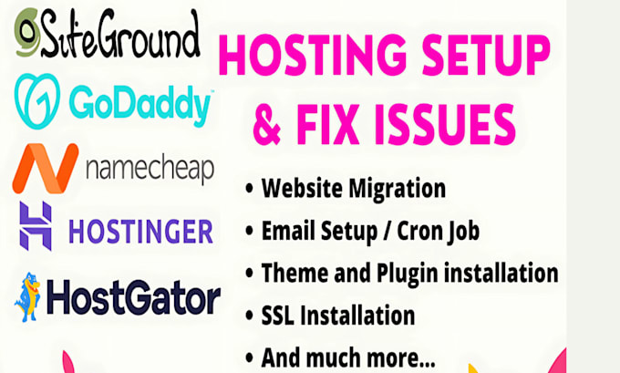 Gig Preview - Hostinger website godaddy website design wordpress hostinger website namecheap