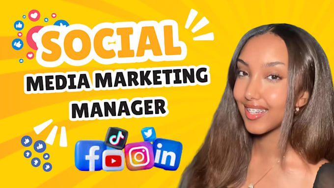 Gig Preview - Be your active social media marketing manager post design and content creator