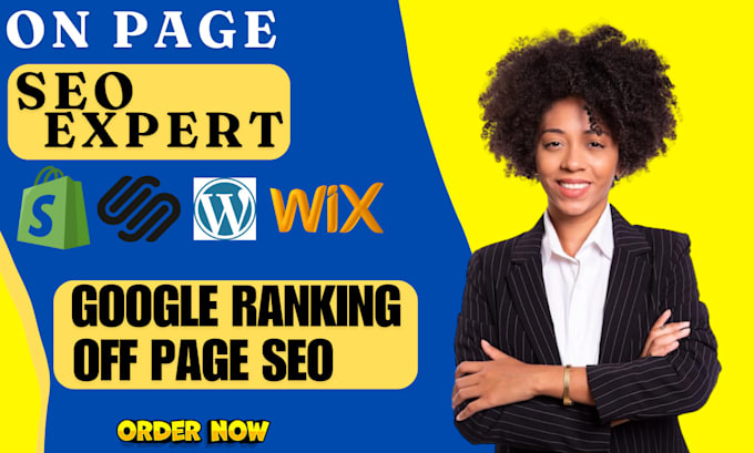 Gig Preview - Do technical on page SEO optimization for wordpress wix shopify squarespace