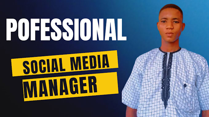 Gig Preview - Be your social media marketing manager and personal assistant