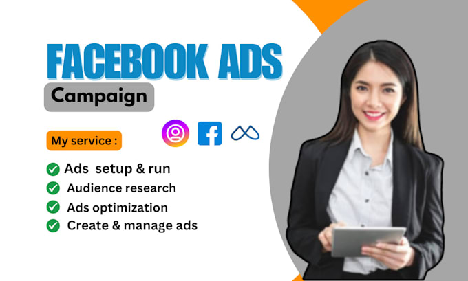 Gig Preview - Setup facebook ads campaign, marketing, advertising, instagram ads, run shopify