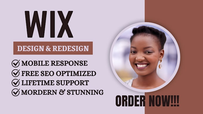 Gig Preview - Do wix website design, wix ecommerce website and wix redesign