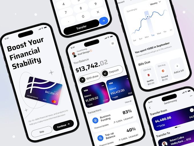 Bestseller - fintech app payment app bank app, neobank app, investment app