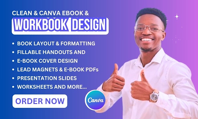 Gig Preview - Design canva ebooks, workbooks, lead magnet, and canva presentation design