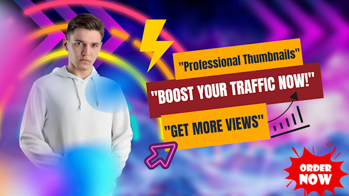 Gig Preview - Design eye catching youtube thumbnails that get more clicks