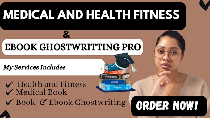 Gig Preview - Create fitness and medical ebook and book, health and fitness, self help book