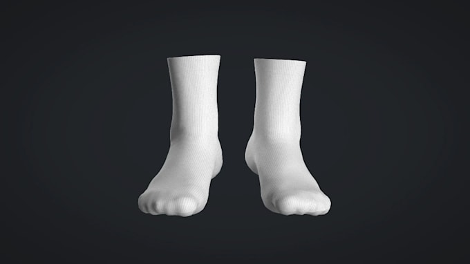 Gig Preview - Create realistic 3d sock designs for your brand or project