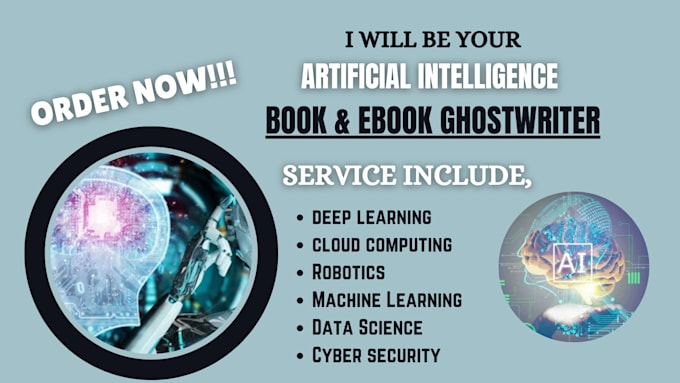 Gig Preview - Write artificial intelligence, robotics, tech, machine learning ebook