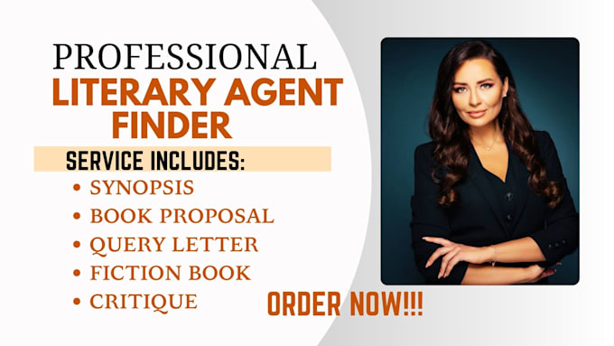 Gig Preview - Find top literary agent for your fiction novel nonfiction critique story letter