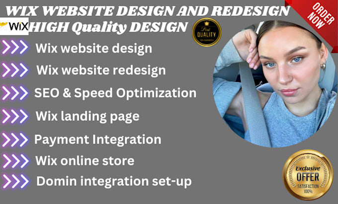 Gig Preview - Revamp wix website design wix website redesign ecommerce real estate wix studio