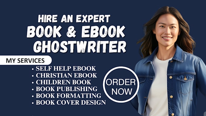 Gig Preview - Ghostwrite christain ebook,  KDP ebook writer, children book ghostwriter