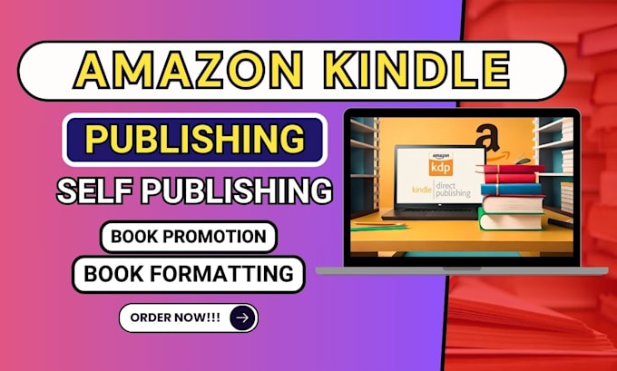 Gig Preview - Amazon kdp book publishing kdp kindle ebook formatting amazon book publishing