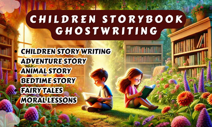 Bestseller - be your children story book writer, book ghost writer, children book ghostwriter