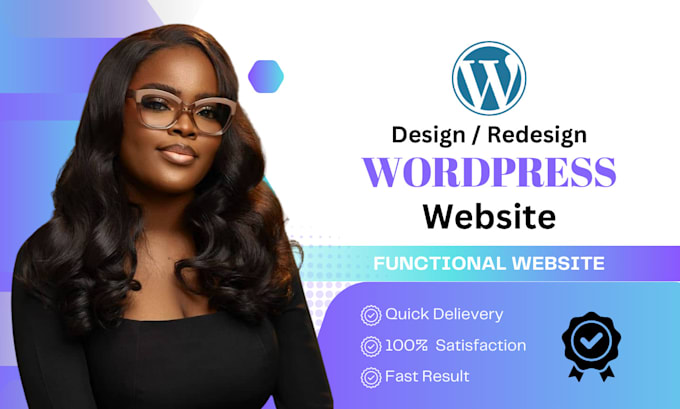 Gig Preview - Build responsive wordpress website revamp wordpress for your business