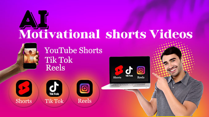 Gig Preview - Create affirmation videos, youtube, instagram, tiktok, shorts with logo