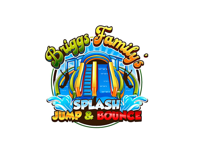 Gig Preview - Do high quality gorgeous bounce house logo with unlimited revision