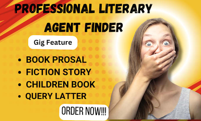 Bestseller - present a literary agent for your fiction novel movie script children book