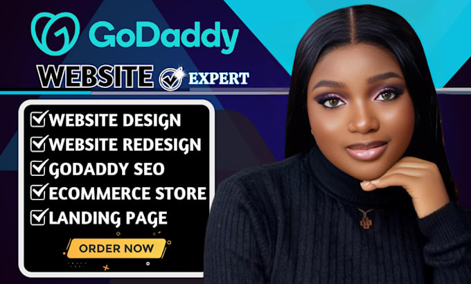 Gig Preview - Godaddy website design godaddy website develop godaddy website godaddy redesign