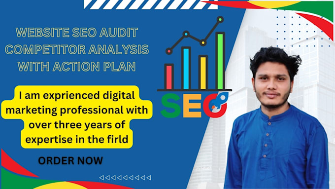 Gig Preview - Do website SEO audit report action plan with competitor analysis