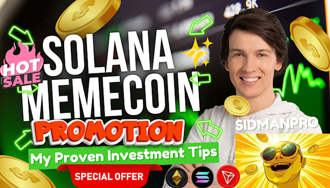 Bestseller - do solana meme coin promotion telegram marketing crypto meme coin promotion