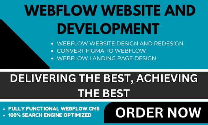 Gig Preview - Design webflow website figma to webflow expert redesign framer website design