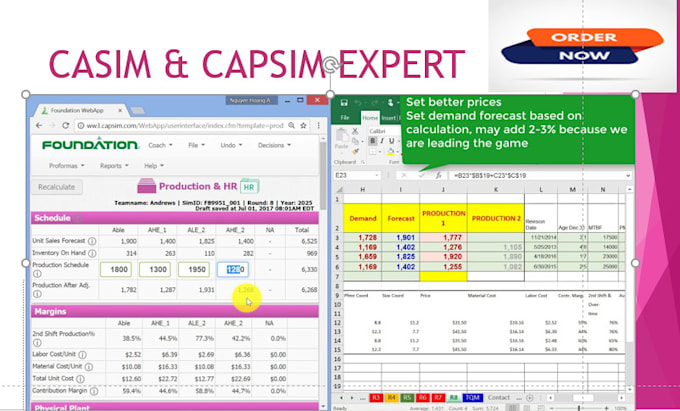 Gig Preview - Help cesim and capsim, presentation and reports