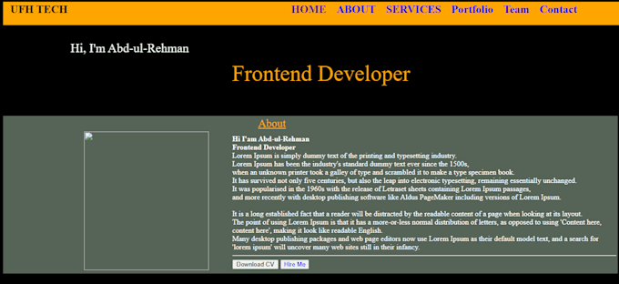 Gig Preview - Front end web development HTML CSS and javascript designs